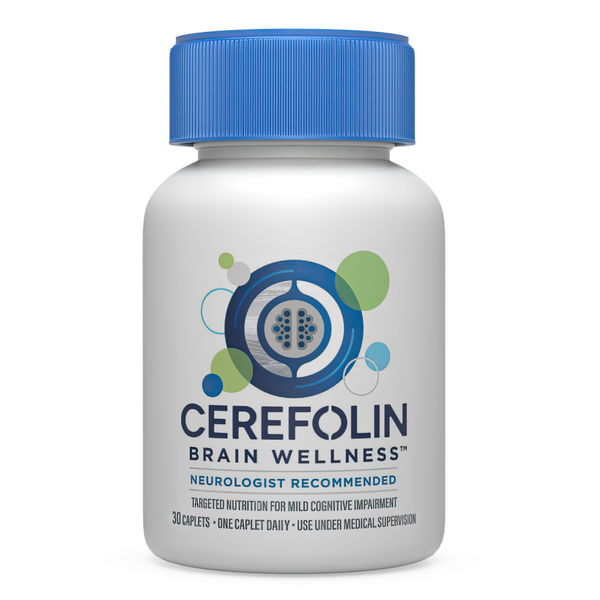 Cerefolin Brain Wellness, Targeted Nutrition for Cognitive Support, Improves Memory, Focus & Concentration, L-Methylfolate, NAC, B12, Neurologist Recommended